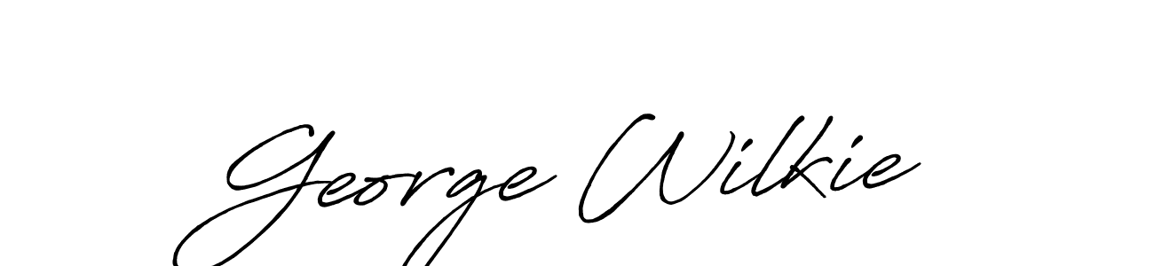 You should practise on your own different ways (Antro_Vectra_Bolder) to write your name (George Wilkie) in signature. don't let someone else do it for you. George Wilkie signature style 7 images and pictures png