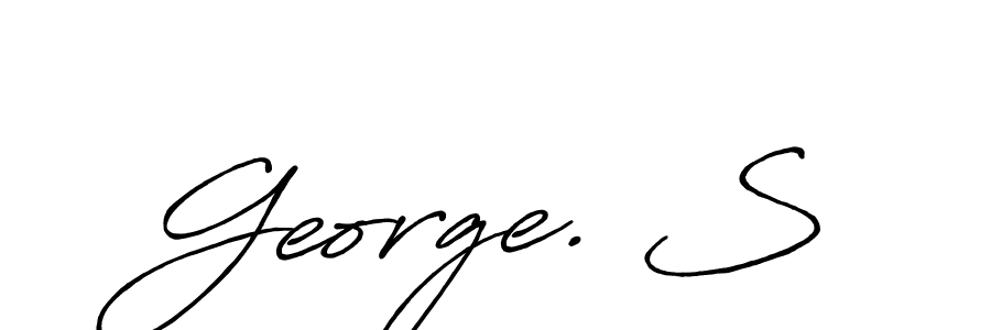 Also we have George. S name is the best signature style. Create professional handwritten signature collection using Antro_Vectra_Bolder autograph style. George. S signature style 7 images and pictures png