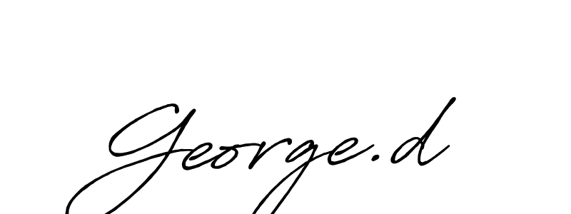 George.d stylish signature style. Best Handwritten Sign (Antro_Vectra_Bolder) for my name. Handwritten Signature Collection Ideas for my name George.d. George.d signature style 7 images and pictures png