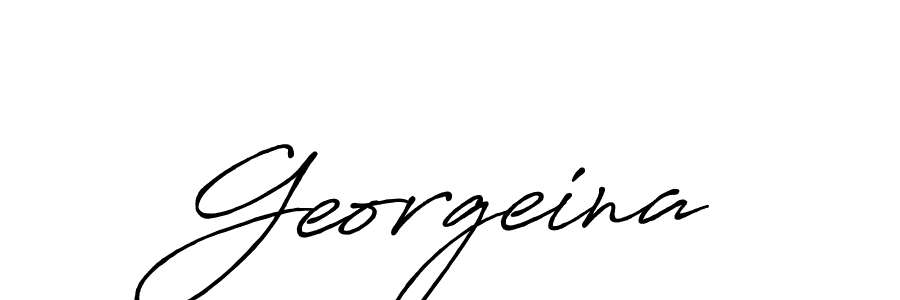 How to make Georgeina name signature. Use Antro_Vectra_Bolder style for creating short signs online. This is the latest handwritten sign. Georgeina signature style 7 images and pictures png