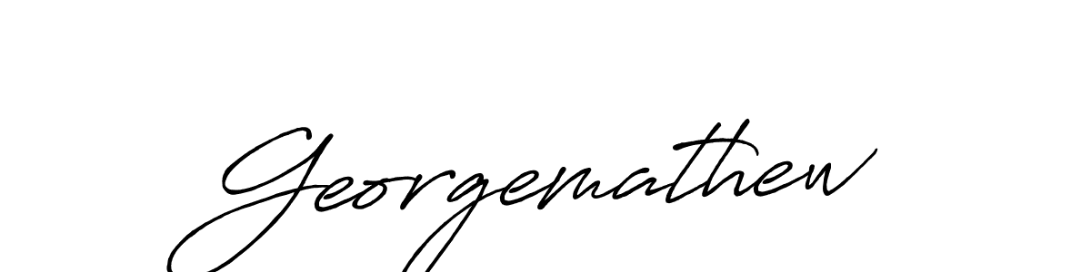 Use a signature maker to create a handwritten signature online. With this signature software, you can design (Antro_Vectra_Bolder) your own signature for name Georgemathew. Georgemathew signature style 7 images and pictures png