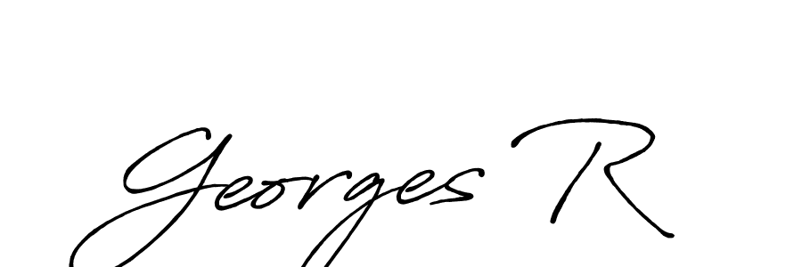 Make a beautiful signature design for name Georges R. With this signature (Antro_Vectra_Bolder) style, you can create a handwritten signature for free. Georges R signature style 7 images and pictures png