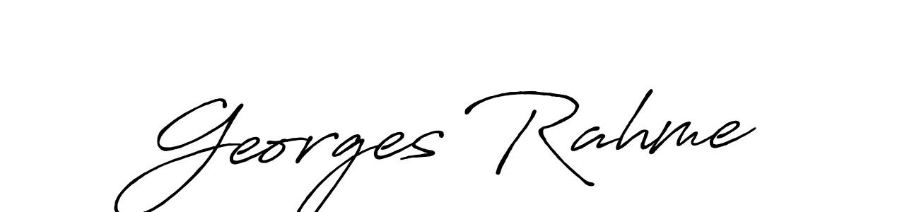 Use a signature maker to create a handwritten signature online. With this signature software, you can design (Antro_Vectra_Bolder) your own signature for name Georges Rahme. Georges Rahme signature style 7 images and pictures png