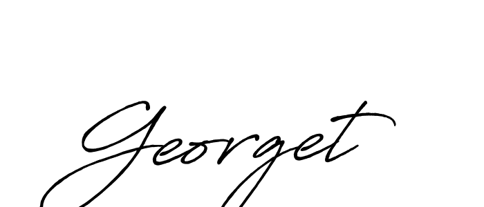 Design your own signature with our free online signature maker. With this signature software, you can create a handwritten (Antro_Vectra_Bolder) signature for name Georget. Georget signature style 7 images and pictures png