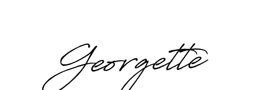 Create a beautiful signature design for name Georgette. With this signature (Antro_Vectra_Bolder) fonts, you can make a handwritten signature for free. Georgette signature style 7 images and pictures png