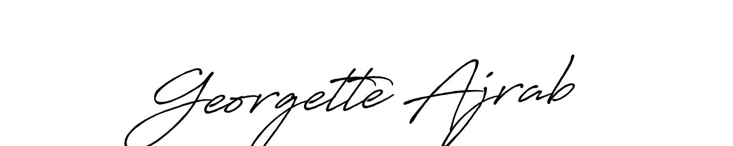 You should practise on your own different ways (Antro_Vectra_Bolder) to write your name (Georgette Ajrab) in signature. don't let someone else do it for you. Georgette Ajrab signature style 7 images and pictures png