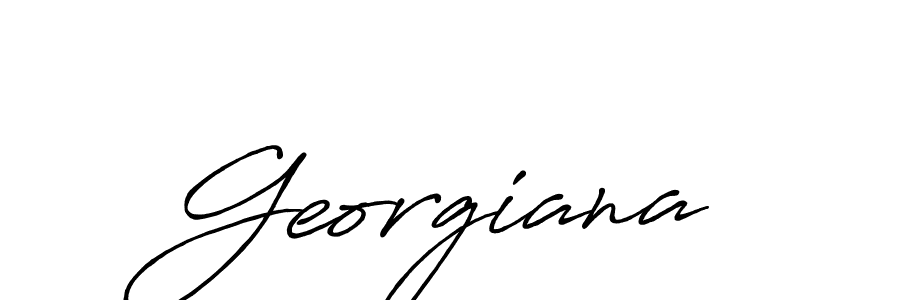 Use a signature maker to create a handwritten signature online. With this signature software, you can design (Antro_Vectra_Bolder) your own signature for name Georgiana. Georgiana signature style 7 images and pictures png