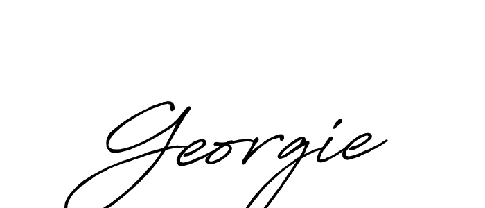 Design your own signature with our free online signature maker. With this signature software, you can create a handwritten (Antro_Vectra_Bolder) signature for name Georgie. Georgie signature style 7 images and pictures png