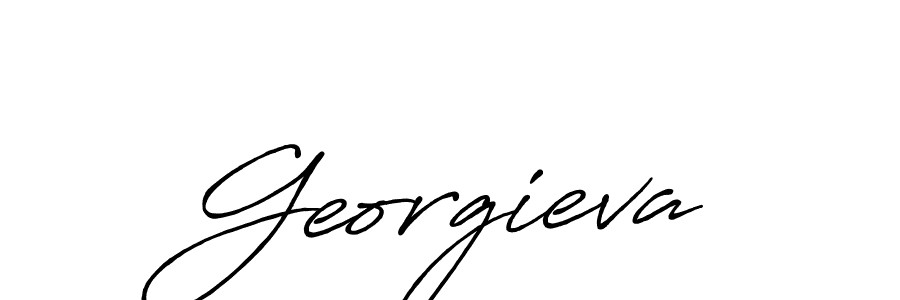 Design your own signature with our free online signature maker. With this signature software, you can create a handwritten (Antro_Vectra_Bolder) signature for name Georgieva. Georgieva signature style 7 images and pictures png