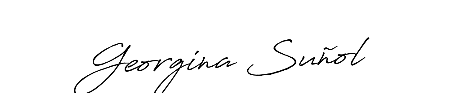 if you are searching for the best signature style for your name Georgina Suñol. so please give up your signature search. here we have designed multiple signature styles  using Antro_Vectra_Bolder. Georgina Suñol signature style 7 images and pictures png