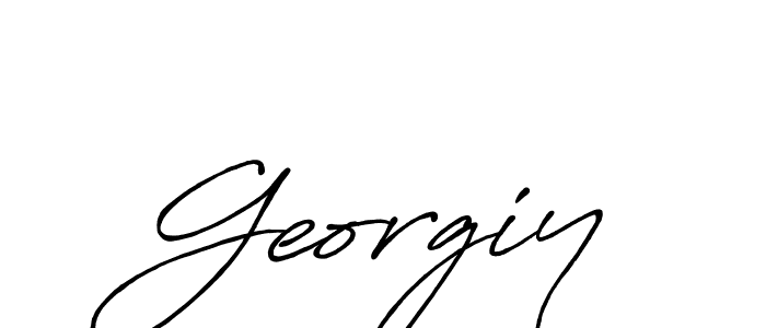 Georgiy stylish signature style. Best Handwritten Sign (Antro_Vectra_Bolder) for my name. Handwritten Signature Collection Ideas for my name Georgiy. Georgiy signature style 7 images and pictures png