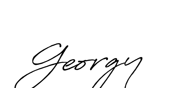 Georgy stylish signature style. Best Handwritten Sign (Antro_Vectra_Bolder) for my name. Handwritten Signature Collection Ideas for my name Georgy. Georgy signature style 7 images and pictures png