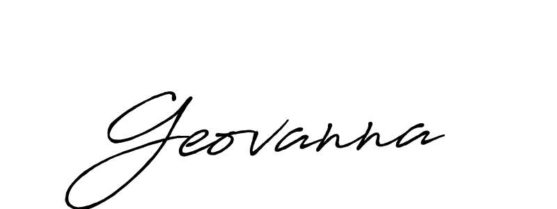 You should practise on your own different ways (Antro_Vectra_Bolder) to write your name (Geovanna) in signature. don't let someone else do it for you. Geovanna signature style 7 images and pictures png