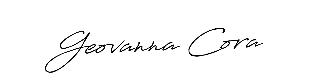 if you are searching for the best signature style for your name Geovanna Cora. so please give up your signature search. here we have designed multiple signature styles  using Antro_Vectra_Bolder. Geovanna Cora signature style 7 images and pictures png