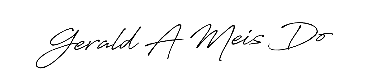 Also we have Gerald A Meis Do name is the best signature style. Create professional handwritten signature collection using Antro_Vectra_Bolder autograph style. Gerald A Meis Do signature style 7 images and pictures png