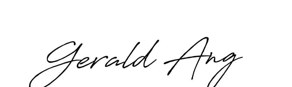 Once you've used our free online signature maker to create your best signature Antro_Vectra_Bolder style, it's time to enjoy all of the benefits that Gerald Ang name signing documents. Gerald Ang signature style 7 images and pictures png