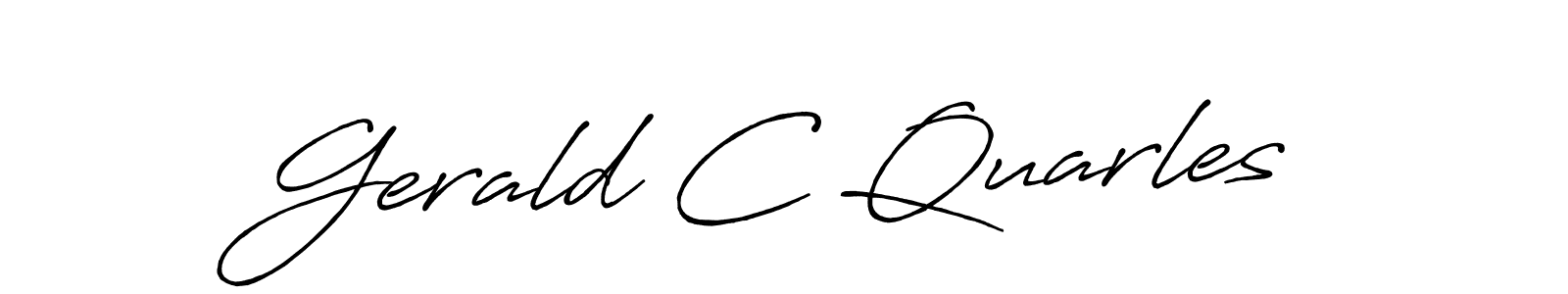 Similarly Antro_Vectra_Bolder is the best handwritten signature design. Signature creator online .You can use it as an online autograph creator for name Gerald C Quarles. Gerald C Quarles signature style 7 images and pictures png