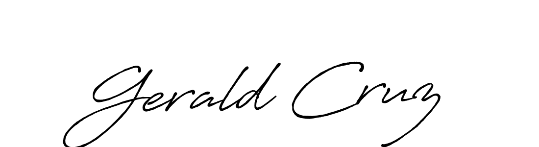 if you are searching for the best signature style for your name Gerald Cruz. so please give up your signature search. here we have designed multiple signature styles  using Antro_Vectra_Bolder. Gerald Cruz signature style 7 images and pictures png