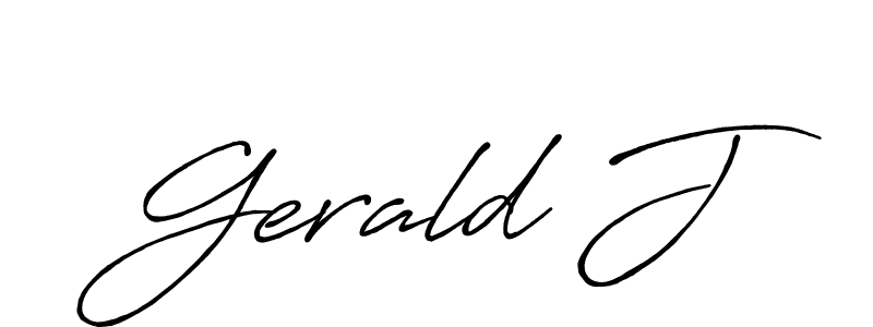 Best and Professional Signature Style for Gerald J. Antro_Vectra_Bolder Best Signature Style Collection. Gerald J signature style 7 images and pictures png