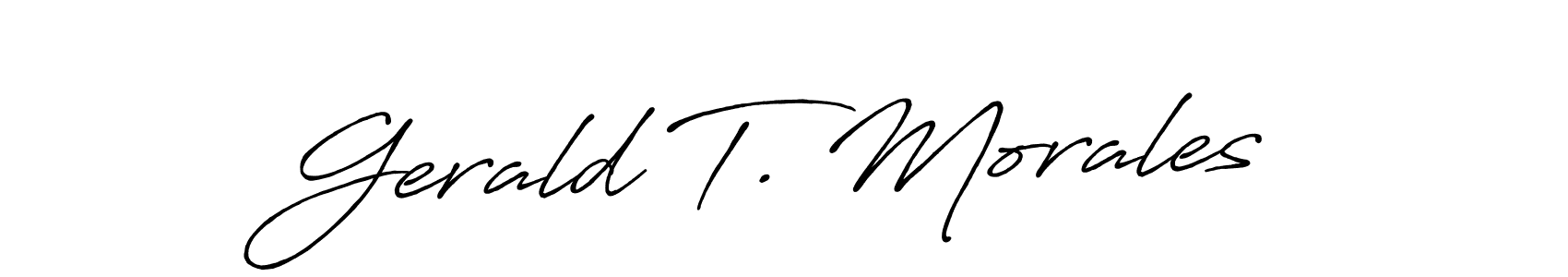 How to Draw Gerald T. Morales signature style? Antro_Vectra_Bolder is a latest design signature styles for name Gerald T. Morales. Gerald T. Morales signature style 7 images and pictures png