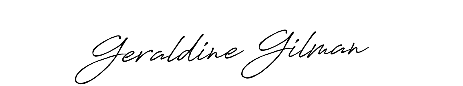 It looks lik you need a new signature style for name Geraldine Gilman. Design unique handwritten (Antro_Vectra_Bolder) signature with our free signature maker in just a few clicks. Geraldine Gilman signature style 7 images and pictures png