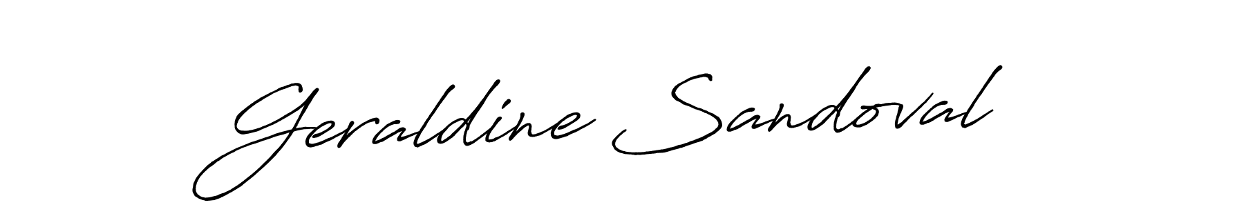 How to make Geraldine Sandoval name signature. Use Antro_Vectra_Bolder style for creating short signs online. This is the latest handwritten sign. Geraldine Sandoval signature style 7 images and pictures png