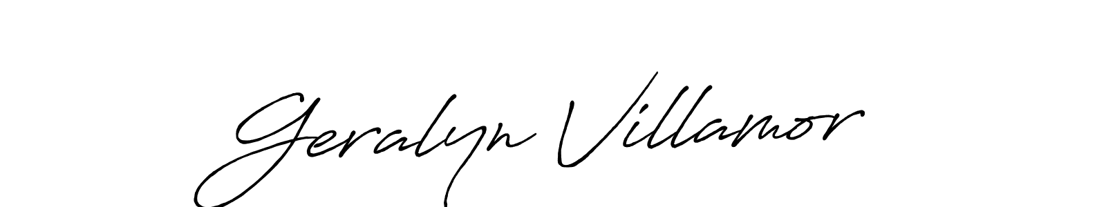 Make a short Geralyn Villamor signature style. Manage your documents anywhere anytime using Antro_Vectra_Bolder. Create and add eSignatures, submit forms, share and send files easily. Geralyn Villamor signature style 7 images and pictures png