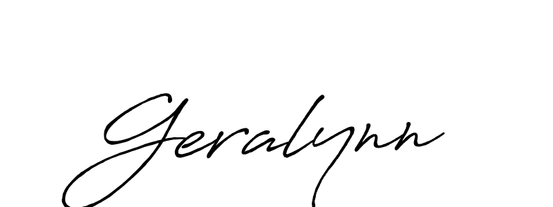 How to make Geralynn signature? Antro_Vectra_Bolder is a professional autograph style. Create handwritten signature for Geralynn name. Geralynn signature style 7 images and pictures png