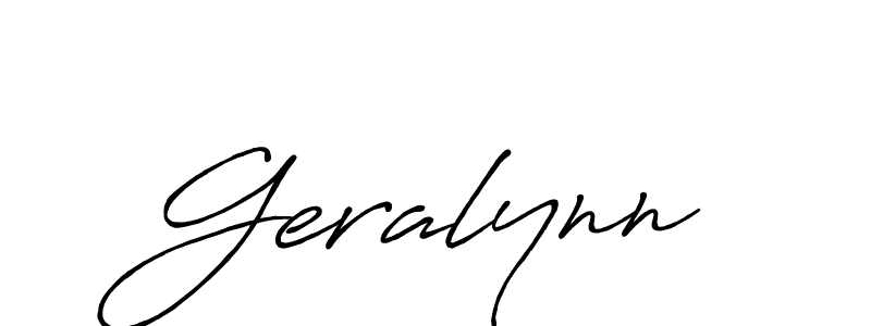 Geralynn stylish signature style. Best Handwritten Sign (Antro_Vectra_Bolder) for my name. Handwritten Signature Collection Ideas for my name Geralynn. Geralynn signature style 7 images and pictures png