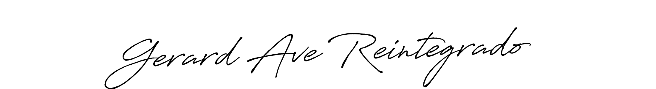 Similarly Antro_Vectra_Bolder is the best handwritten signature design. Signature creator online .You can use it as an online autograph creator for name Gerard Ave Reintegrado. Gerard Ave Reintegrado signature style 7 images and pictures png