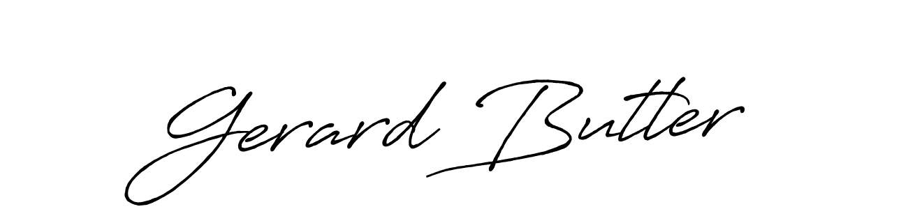 Gerard Butler stylish signature style. Best Handwritten Sign (Antro_Vectra_Bolder) for my name. Handwritten Signature Collection Ideas for my name Gerard Butler. Gerard Butler signature style 7 images and pictures png