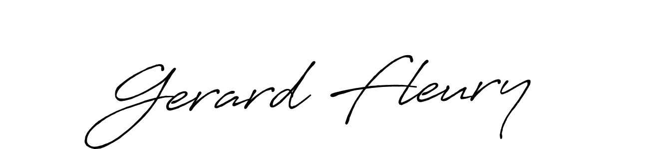 How to make Gerard Fleury name signature. Use Antro_Vectra_Bolder style for creating short signs online. This is the latest handwritten sign. Gerard Fleury signature style 7 images and pictures png