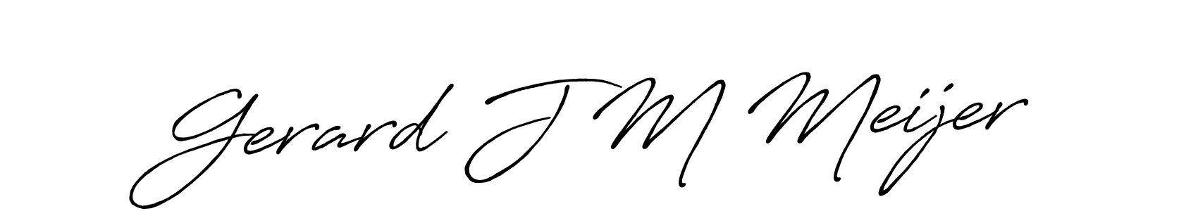 The best way (Antro_Vectra_Bolder) to make a short signature is to pick only two or three words in your name. The name Gerard J M Meijer include a total of six letters. For converting this name. Gerard J M Meijer signature style 7 images and pictures png