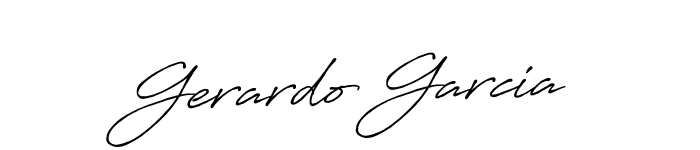 Gerardo Garcia stylish signature style. Best Handwritten Sign (Antro_Vectra_Bolder) for my name. Handwritten Signature Collection Ideas for my name Gerardo Garcia. Gerardo Garcia signature style 7 images and pictures png