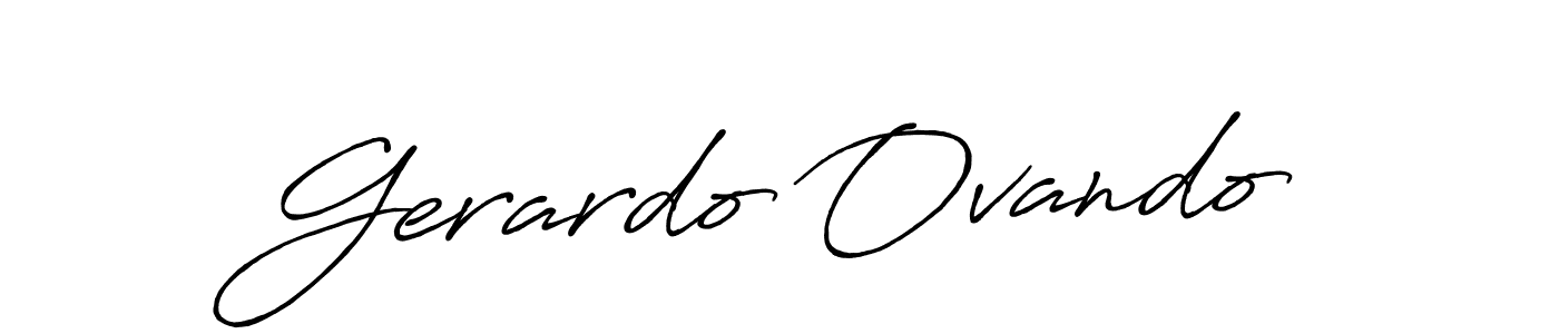 Also You can easily find your signature by using the search form. We will create Gerardo Ovando name handwritten signature images for you free of cost using Antro_Vectra_Bolder sign style. Gerardo Ovando signature style 7 images and pictures png