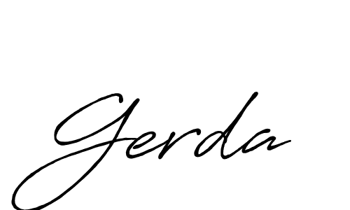 It looks lik you need a new signature style for name Gerda. Design unique handwritten (Antro_Vectra_Bolder) signature with our free signature maker in just a few clicks. Gerda signature style 7 images and pictures png