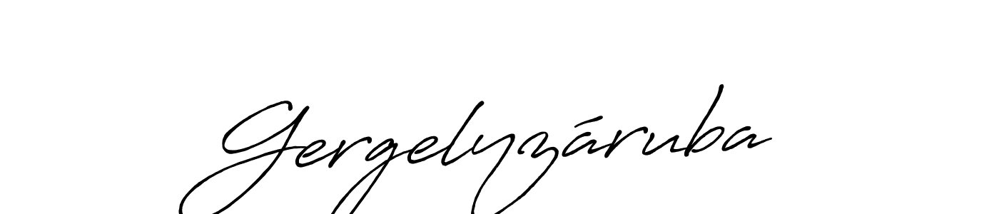 You should practise on your own different ways (Antro_Vectra_Bolder) to write your name (Gergelyzáruba) in signature. don't let someone else do it for you. Gergelyzáruba signature style 7 images and pictures png