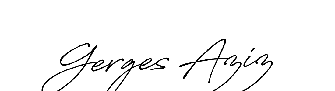 Here are the top 10 professional signature styles for the name Gerges Aziz. These are the best autograph styles you can use for your name. Gerges Aziz signature style 7 images and pictures png
