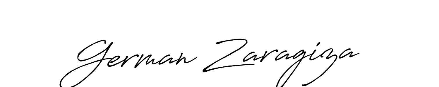 Use a signature maker to create a handwritten signature online. With this signature software, you can design (Antro_Vectra_Bolder) your own signature for name German Zaragiza. German Zaragiza signature style 7 images and pictures png