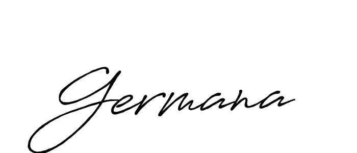 Use a signature maker to create a handwritten signature online. With this signature software, you can design (Antro_Vectra_Bolder) your own signature for name Germana. Germana signature style 7 images and pictures png