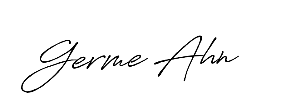 See photos of Germe Ahn official signature by Spectra . Check more albums & portfolios. Read reviews & check more about Antro_Vectra_Bolder font. Germe Ahn signature style 7 images and pictures png