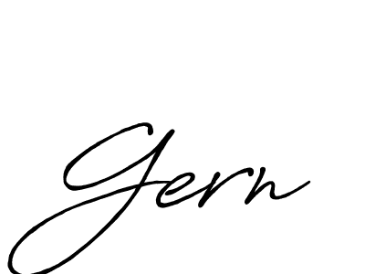 Use a signature maker to create a handwritten signature online. With this signature software, you can design (Antro_Vectra_Bolder) your own signature for name Gern. Gern signature style 7 images and pictures png