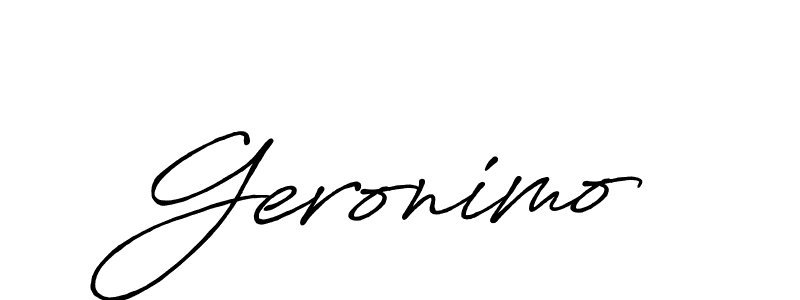 Create a beautiful signature design for name Geronimo. With this signature (Antro_Vectra_Bolder) fonts, you can make a handwritten signature for free. Geronimo signature style 7 images and pictures png