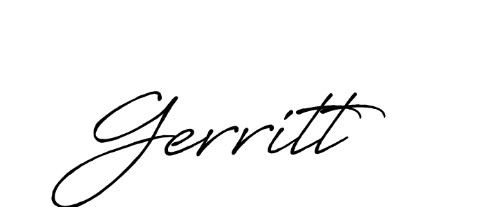 Make a beautiful signature design for name Gerritt. With this signature (Antro_Vectra_Bolder) style, you can create a handwritten signature for free. Gerritt signature style 7 images and pictures png