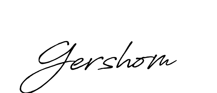 Gershom stylish signature style. Best Handwritten Sign (Antro_Vectra_Bolder) for my name. Handwritten Signature Collection Ideas for my name Gershom. Gershom signature style 7 images and pictures png
