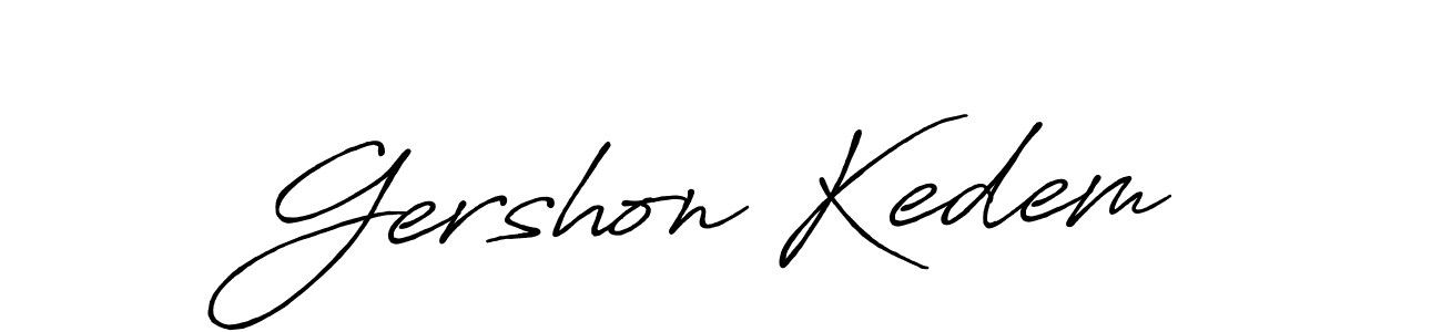 Also we have Gershon Kedem name is the best signature style. Create professional handwritten signature collection using Antro_Vectra_Bolder autograph style. Gershon Kedem signature style 7 images and pictures png