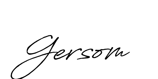 The best way (Antro_Vectra_Bolder) to make a short signature is to pick only two or three words in your name. The name Gersom include a total of six letters. For converting this name. Gersom signature style 7 images and pictures png
