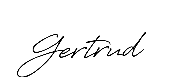 Antro_Vectra_Bolder is a professional signature style that is perfect for those who want to add a touch of class to their signature. It is also a great choice for those who want to make their signature more unique. Get Gertrud name to fancy signature for free. Gertrud signature style 7 images and pictures png