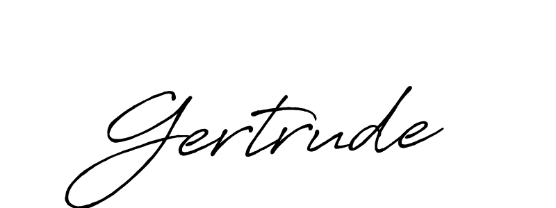 Use a signature maker to create a handwritten signature online. With this signature software, you can design (Antro_Vectra_Bolder) your own signature for name Gertrude. Gertrude signature style 7 images and pictures png