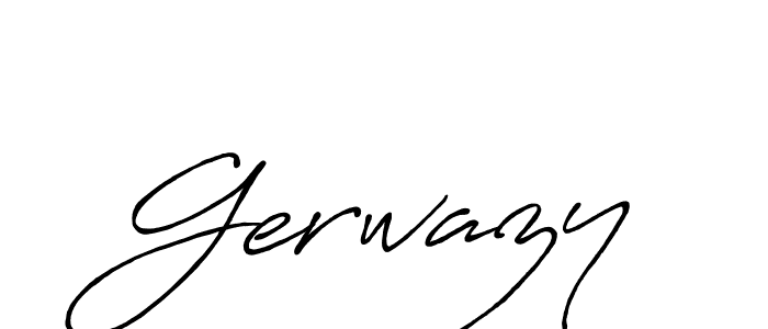 Create a beautiful signature design for name Gerwazy. With this signature (Antro_Vectra_Bolder) fonts, you can make a handwritten signature for free. Gerwazy signature style 7 images and pictures png